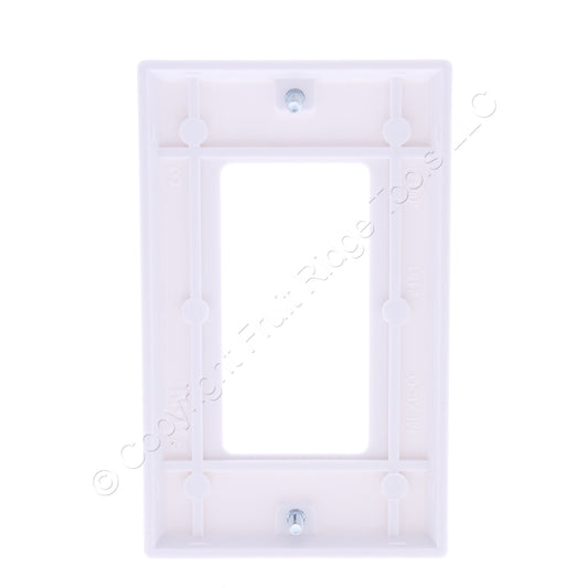 Eaton 2151W White 1-Gang Decorator Rocker GFCI Switch Cover Thermoset Wallplate