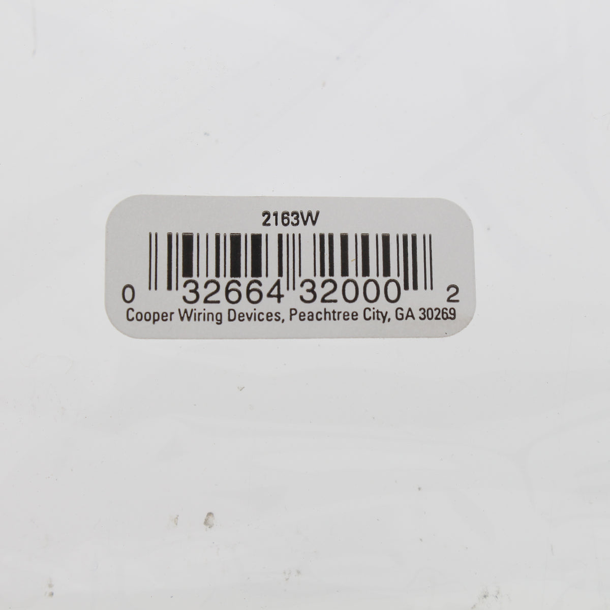Eaton 2163W White 3-Gang Decorator GFCI GFI Plastic Standard Wallplate Cover
