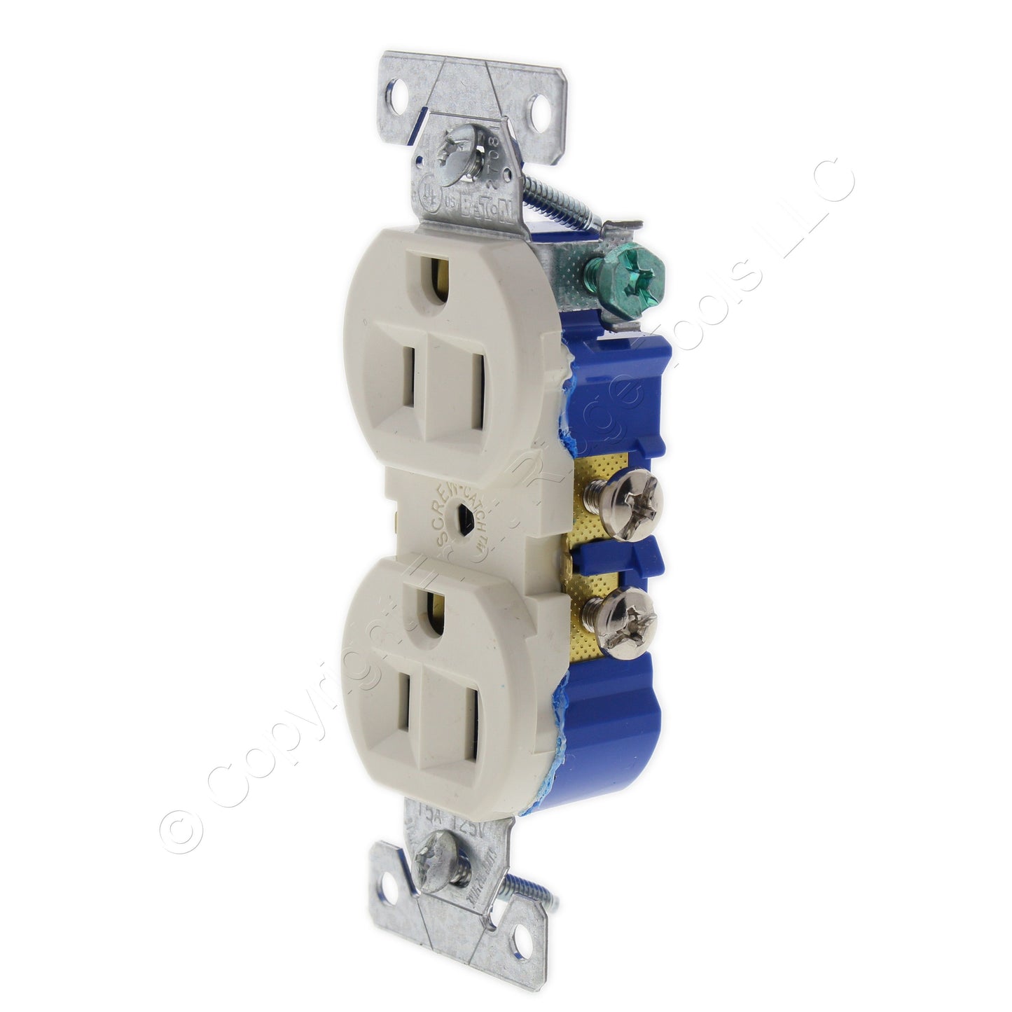 10 Eaton Light Almond Wall Outlet Duplex Receptacle Nema 5-15R 15A 125V 270LA