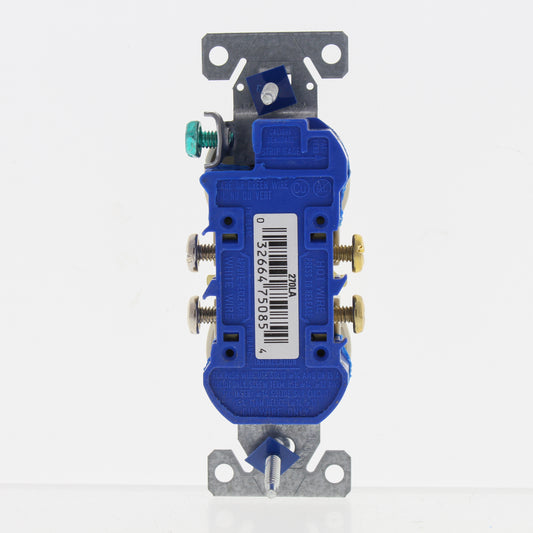 Eaton Lt Almond Residential Duplex Outlet Receptacle Nema 5-15R 15A Bulk 270LA