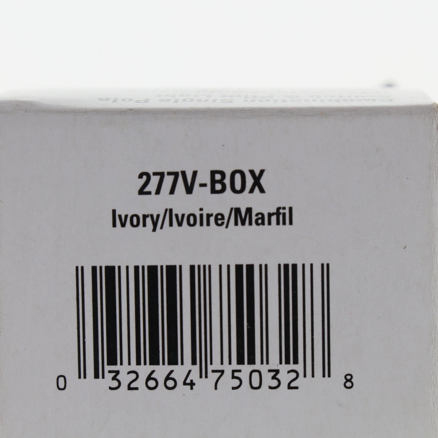 Eaton #277V Ivory Pilot Light Toggle Wall Switch Single Pole 15A 120V Boxed