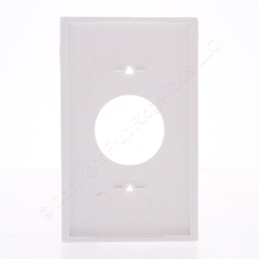 Eaton 5131W White 1-Gang 1.406in. Outlet Unbreakable Standard Wallplate Cover