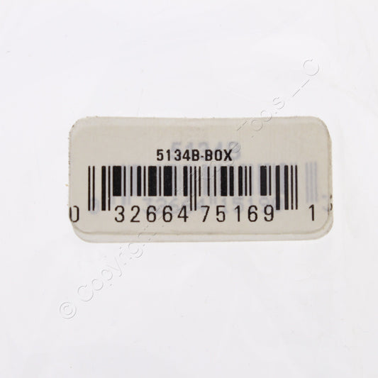 Eaton 5134B Brown 1-Gang Toggle Switch Unbreakable Nylon Standard Size Wallplate