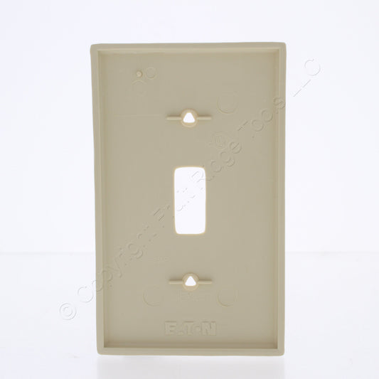 Eaton 5134V Ivory 1-Gang Toggle Switch Unbreakable Nylon Standard Size Wallplate