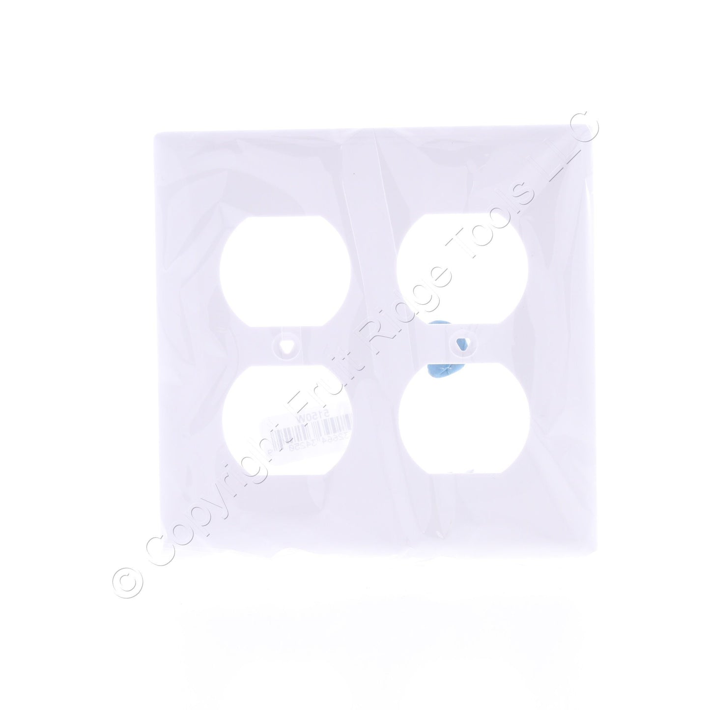 Eaton 5150W White 2-Gang Duplex Outlet Unbreakable Nylon Standard Size Wallplate