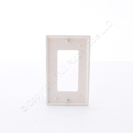 Eaton 5151LA Light Almond 1-Gang Decorator Rocker GFCI GFI Nylon Wallplate Cover