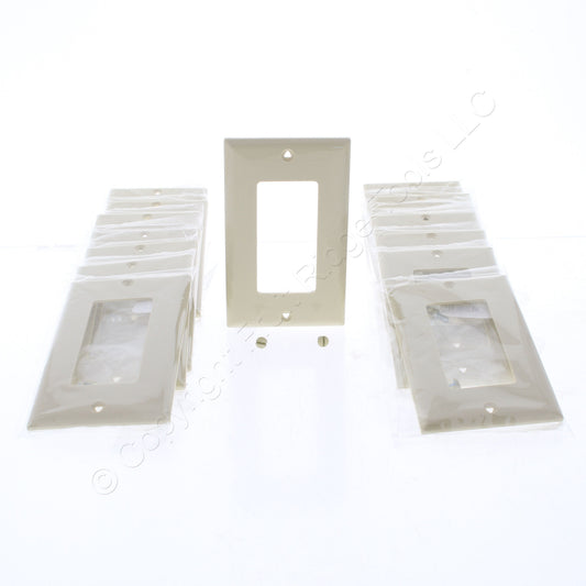 Eaton 5151V Ivory 1-Gang Decorator Unbreakable Standard Wallplate Cover 15pcs