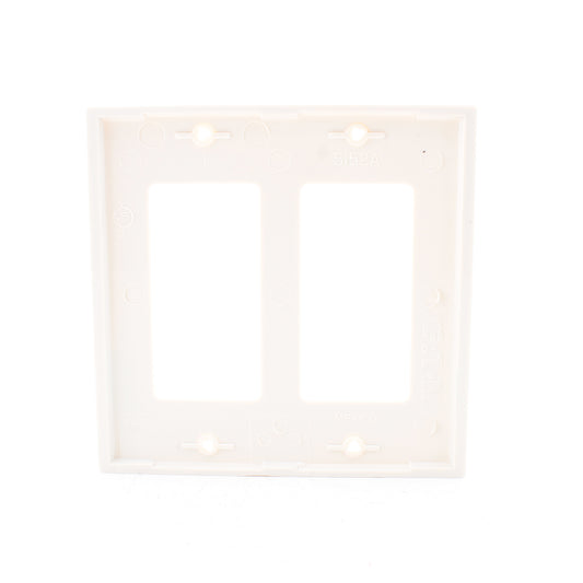 Eaton 5152LA Light Almond 2-Gang Decorator GFI Unbreakable Nylon Wallplate Cover