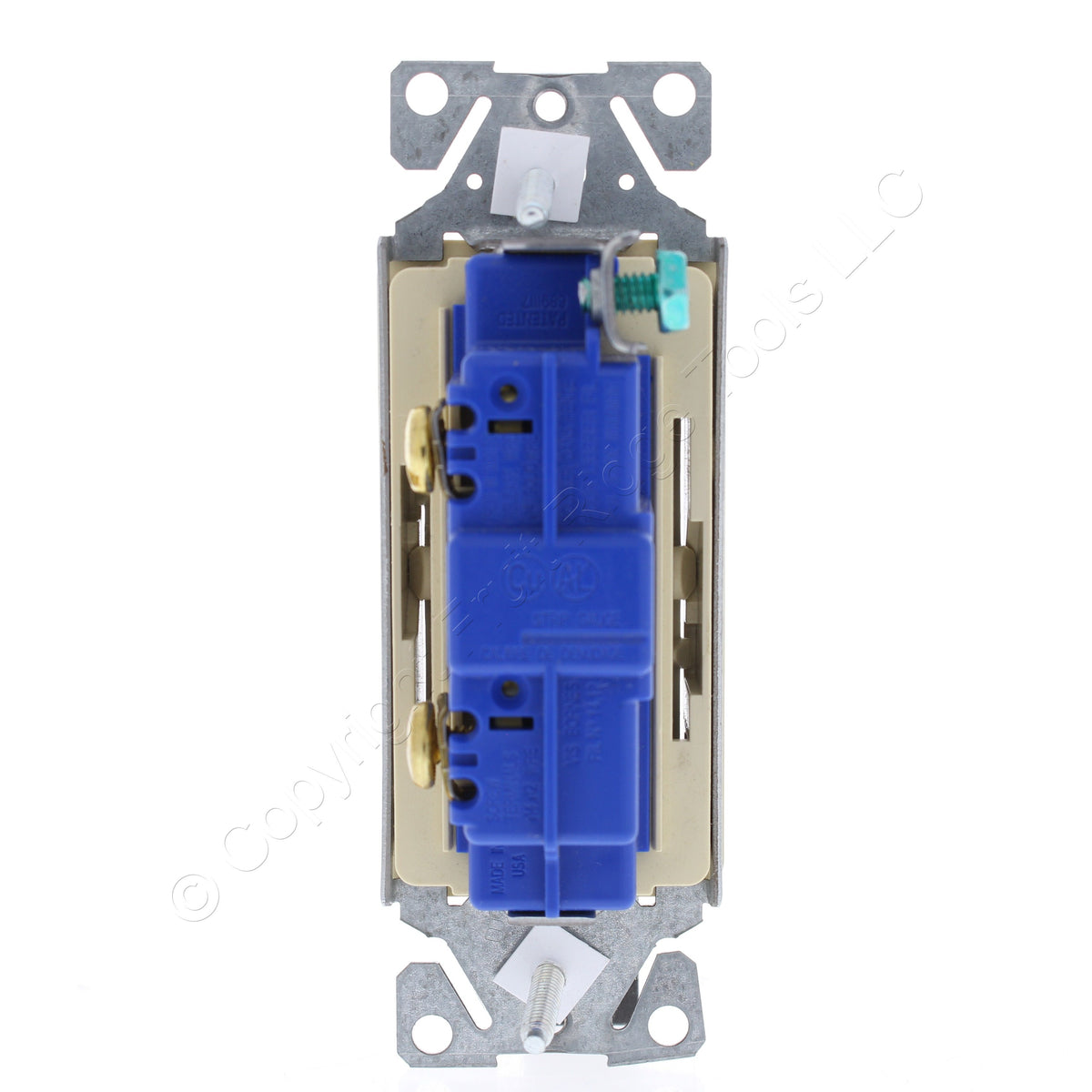 Eaton Ivory Decorator Rocker Light Switch 15A Single Pole 120/277V 7501V