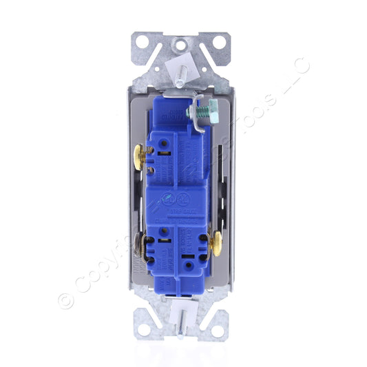 Eaton 7503GY Gray 15A Residential 3-Way Rocker Light Switch Decorator Control