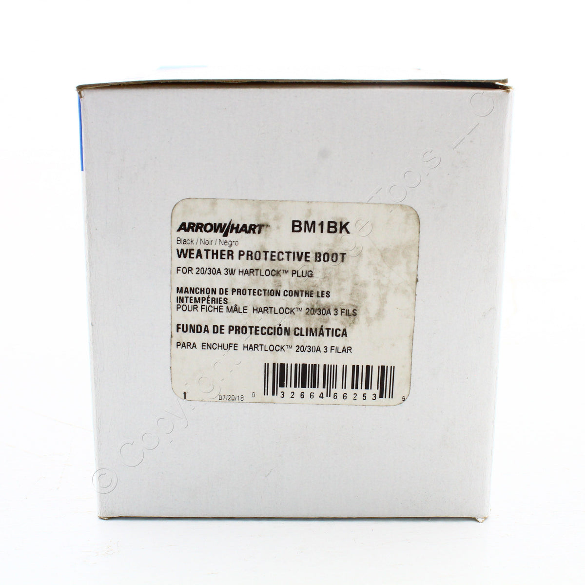 Eaton Black Industrial Weather Protective Boot For 20/30A 3W Hartlock Plug BM1BK