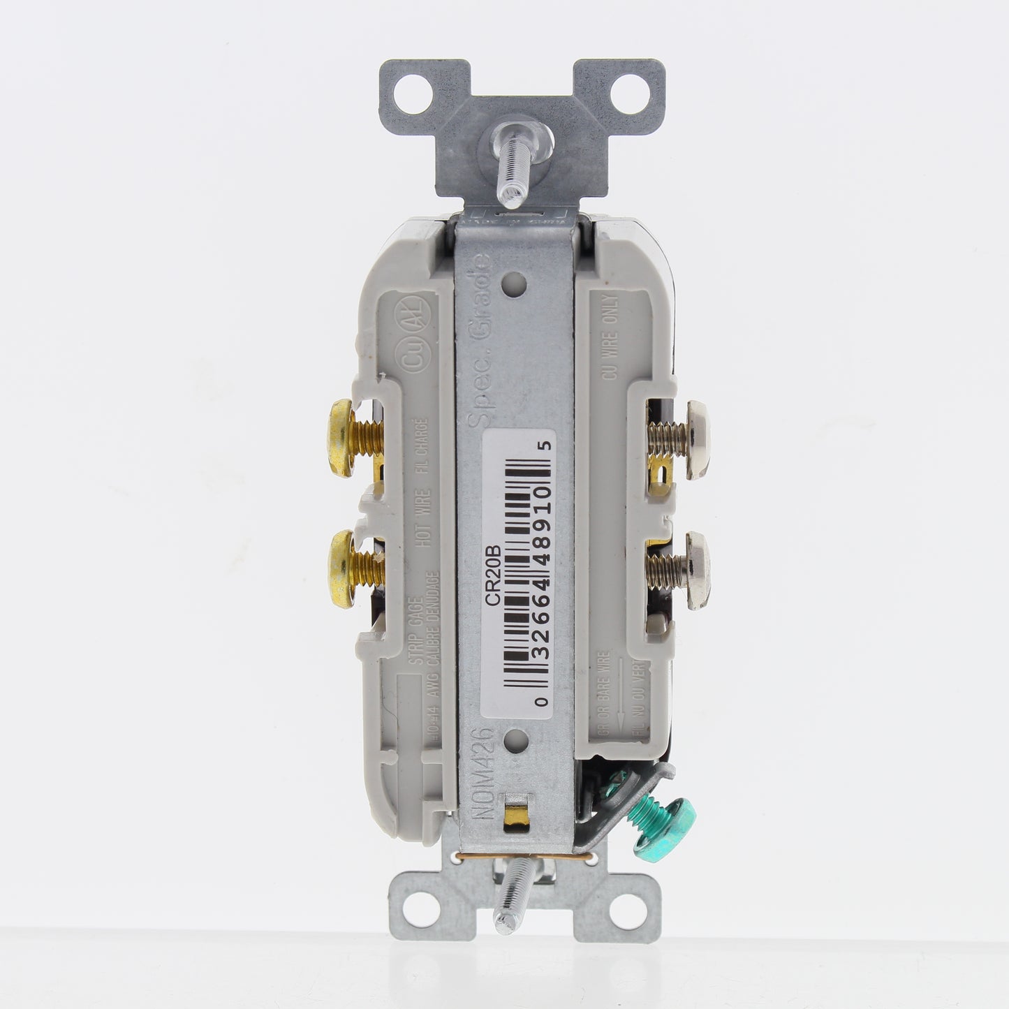 Eaton CR20B Brown 20A Duplex Outlet Receptacle Nema 5-20R 125V Bulk Commercial