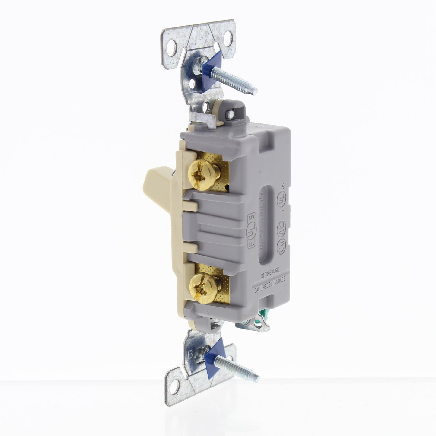 Eaton CS120V Ivory Commercial Single Pole On/Off Toggle Light Switch 20A Bulk