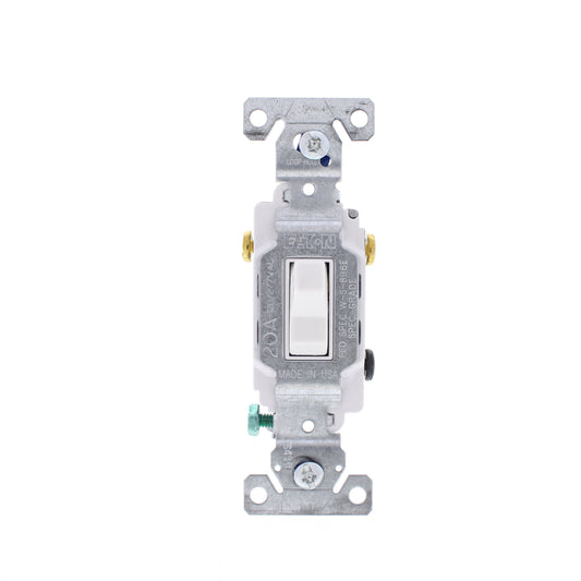 10 Eaton White Commercial Toggle Wall Light Switches 3-Way Control 20A CS320W