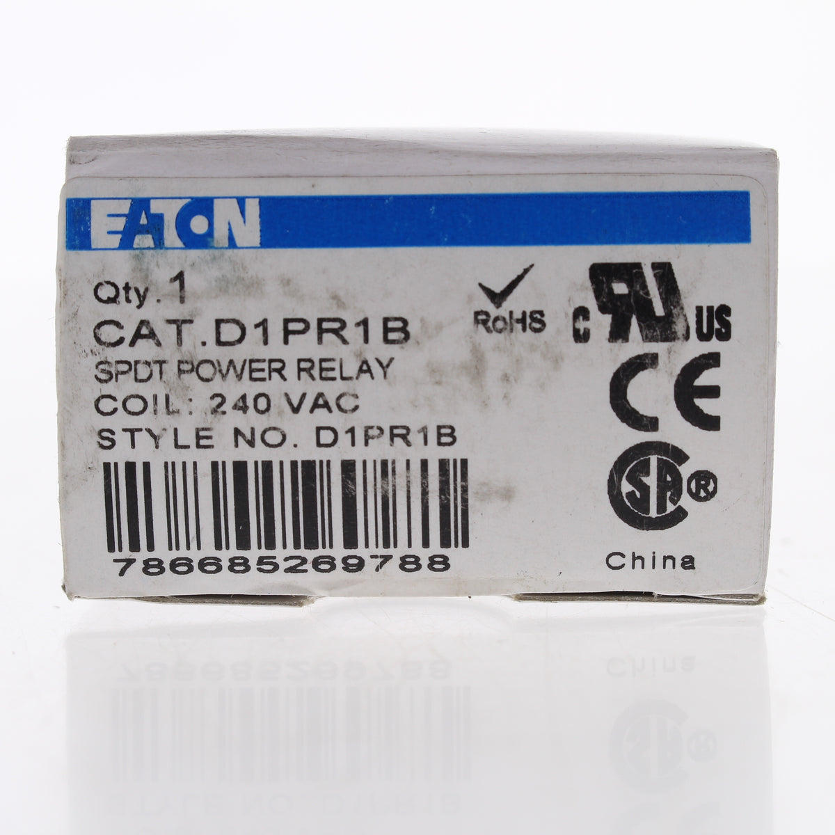 Eaton D1 Series Plug-In Power Relay SPDT 240V Coil 20A 15,270 Ohm D1PR1B