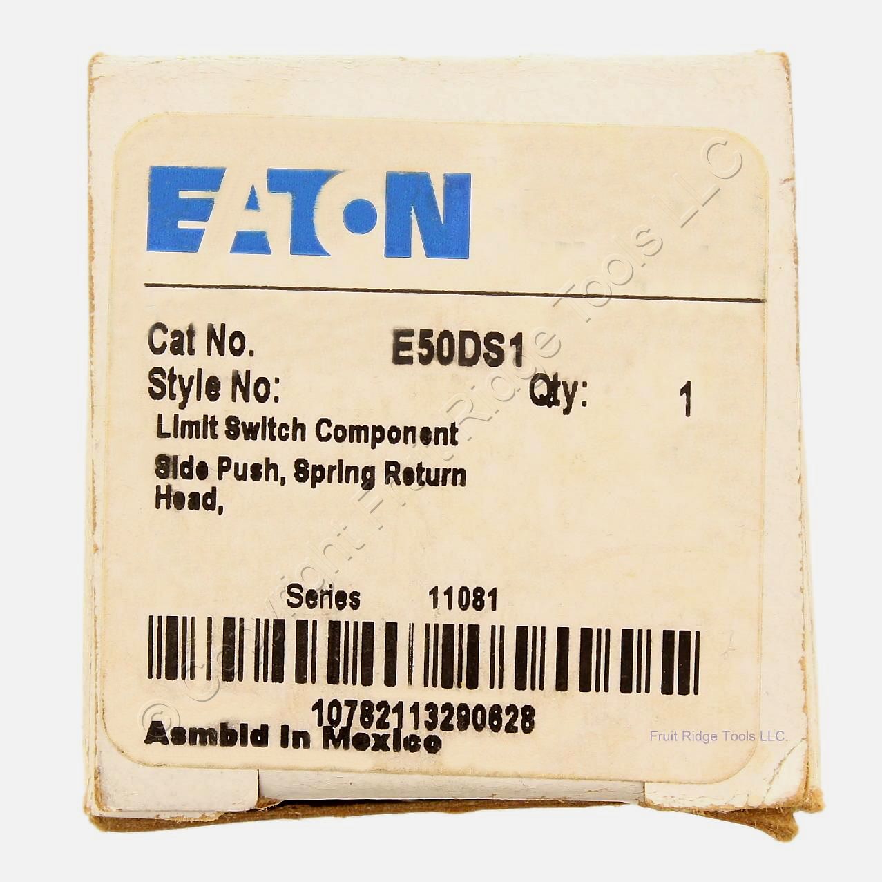 Eaton E50 Heavy Duty Sealed Limit Switch Side Pushbutton Spring Return E50DS1