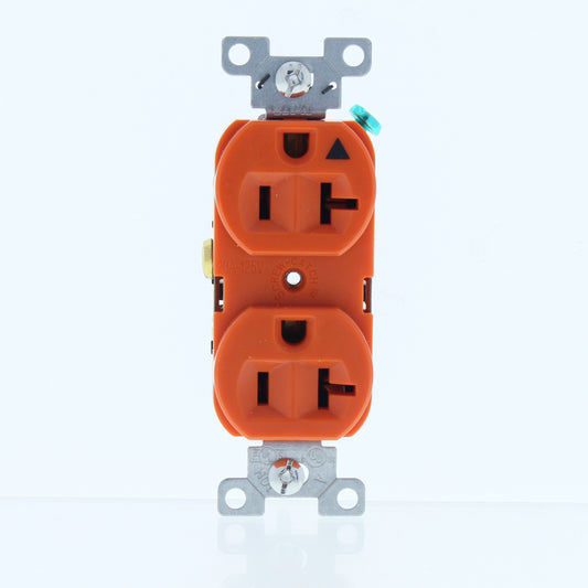 Eaton Orange Isolated Ground Heavy Duty Receptacle Outlet 20A 125V IG5362RN