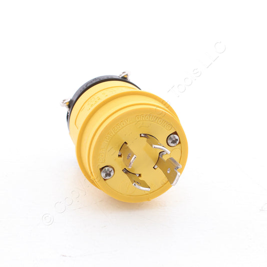 Eaton Yellow Corrosion Resistant Twist Locking Plug L14-20P 20A 125/250V L1420PY