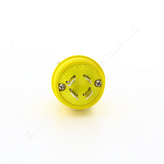 Eaton Yellow Corrosion Resistant Twist Locking Plug L16-20P 20A 480V 3� L1620PY
