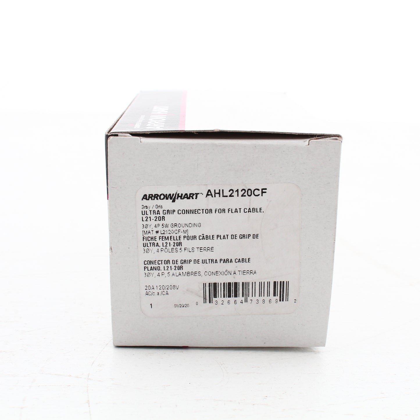 Eaton Turn Locking Connector L21-20R 20A 120/208V 3�Y Flat Cable Only L2120CF-M
