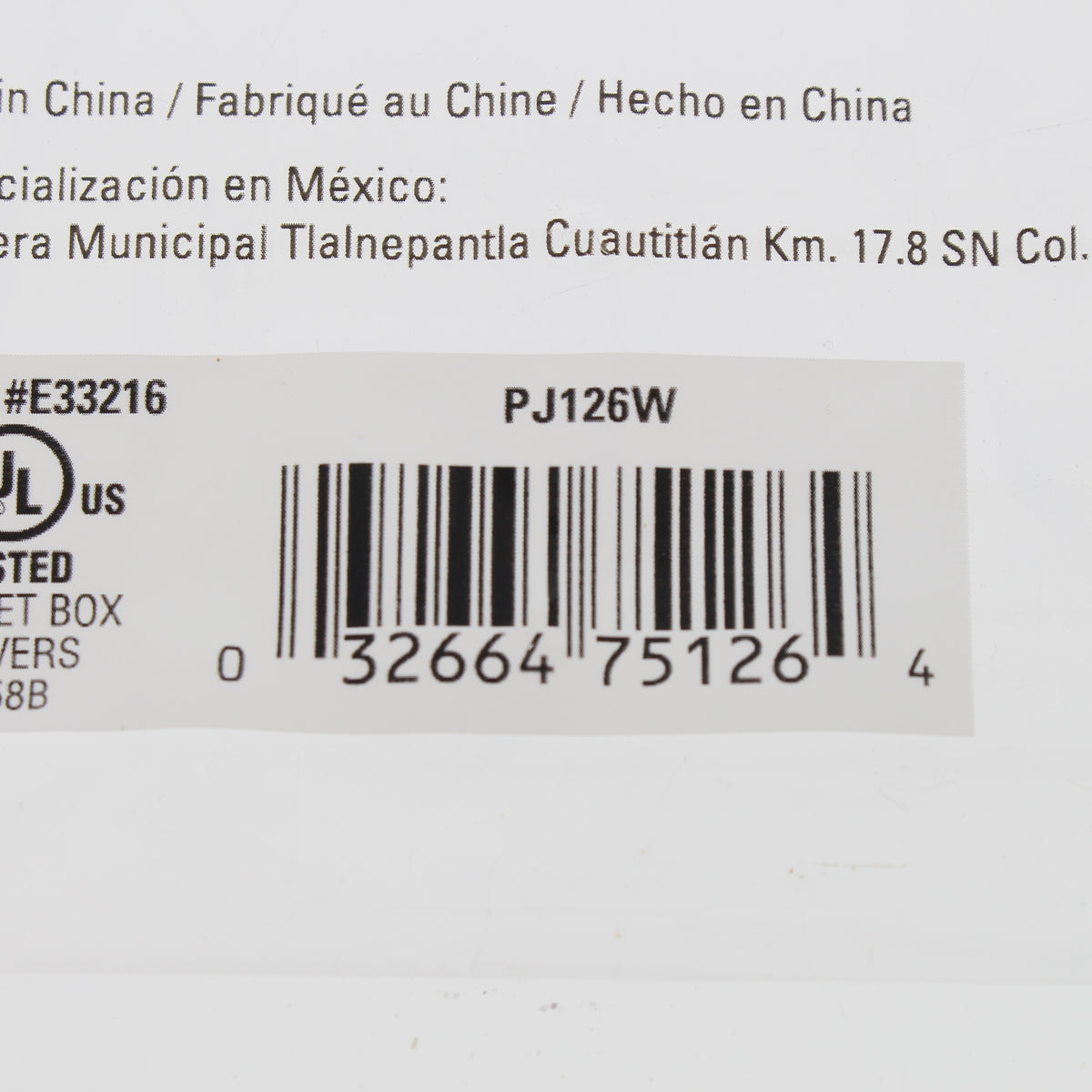 Eaton PJ126W White 2-Gang Toggle Decorator Unbreakable Mid-Size Wallplate Cover