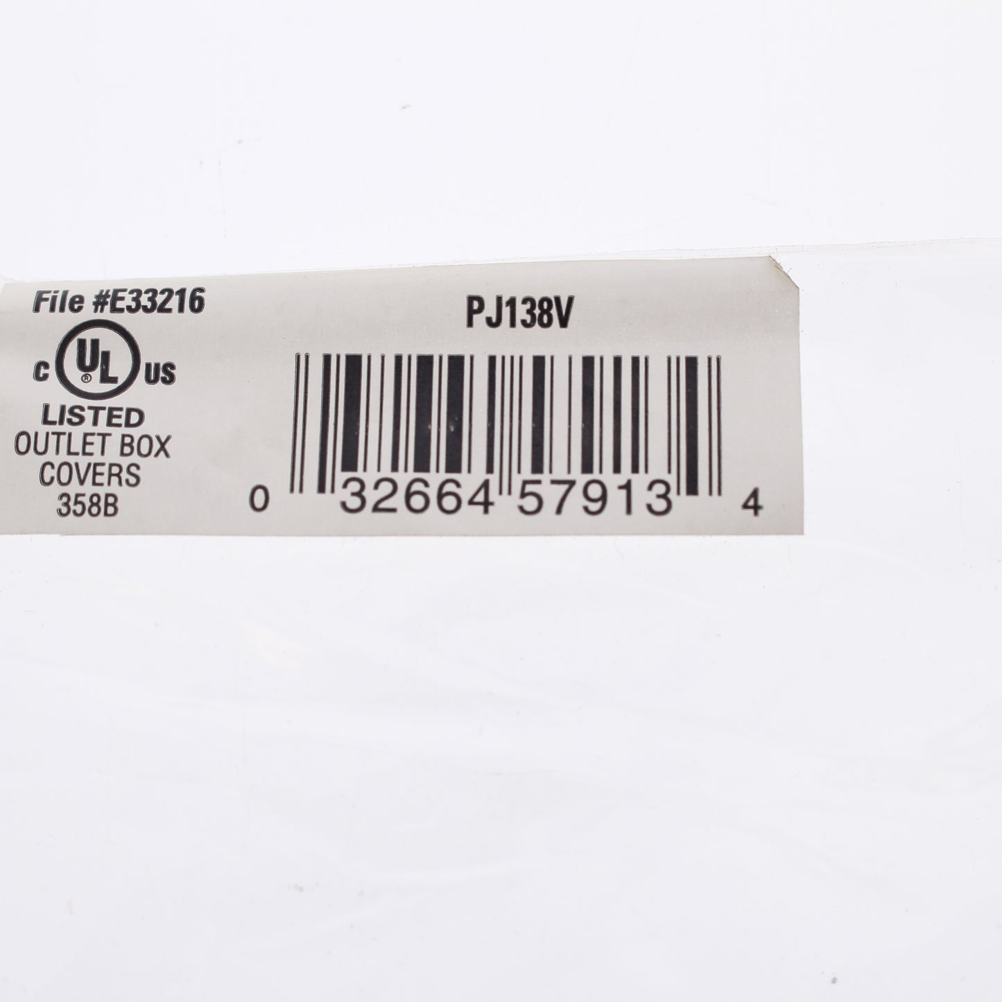Eaton PJ138V Ivory 2-Gang Duplex Blank Unbreakable Mid-Size Wallplate Box Mount
