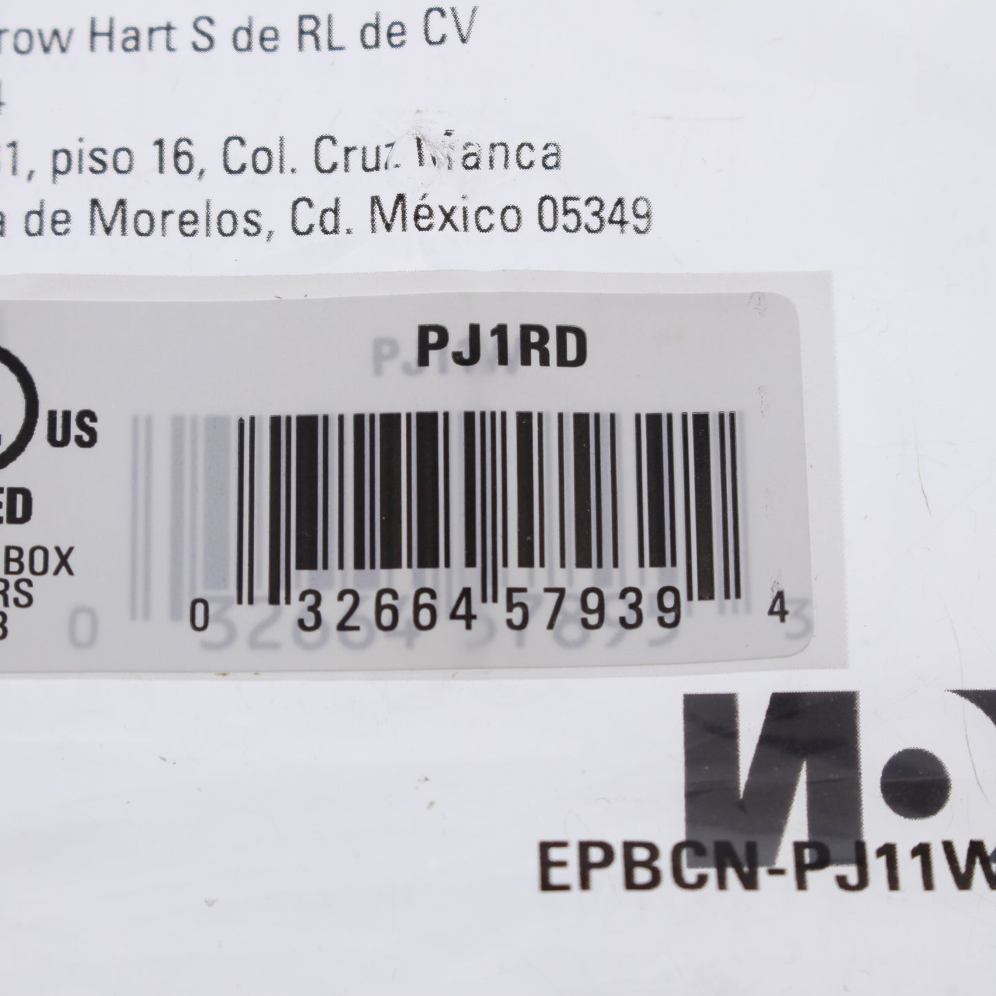 Eaton PJ1RD Red 1-Gang Toggle Thermoplastic Unbreakable Mid-Size Wallplate Cover