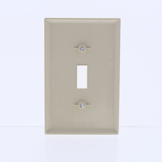 Eaton PJ1V Ivory 1-Gang Toggle Switch Unbreakable Mid-Size Wallplate Nylon Cover