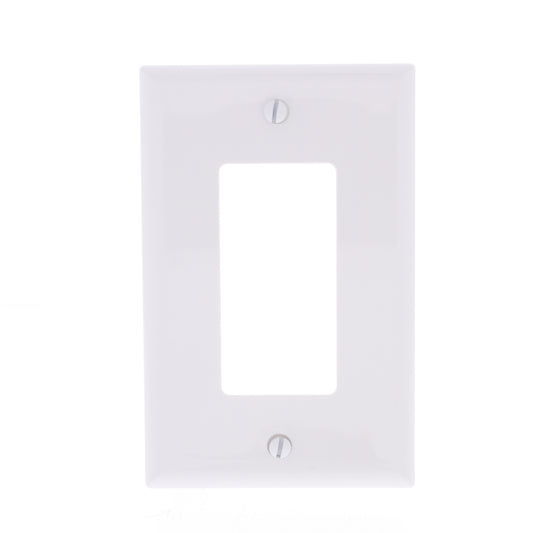 Eaton PJ26W White 1-Gang Decorator GFCI Nylon Mid-Size Wallplate Cover 20-pack