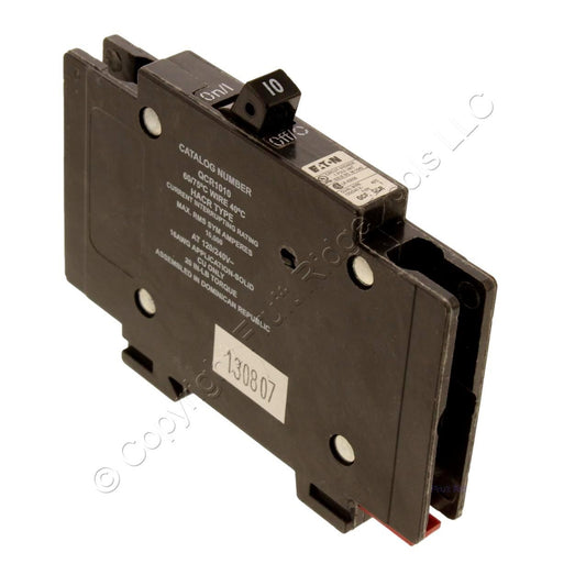 Eaton Quicklag QCR Industrial Circuit Breaker 10A Single Pole 120/240V QCR1010