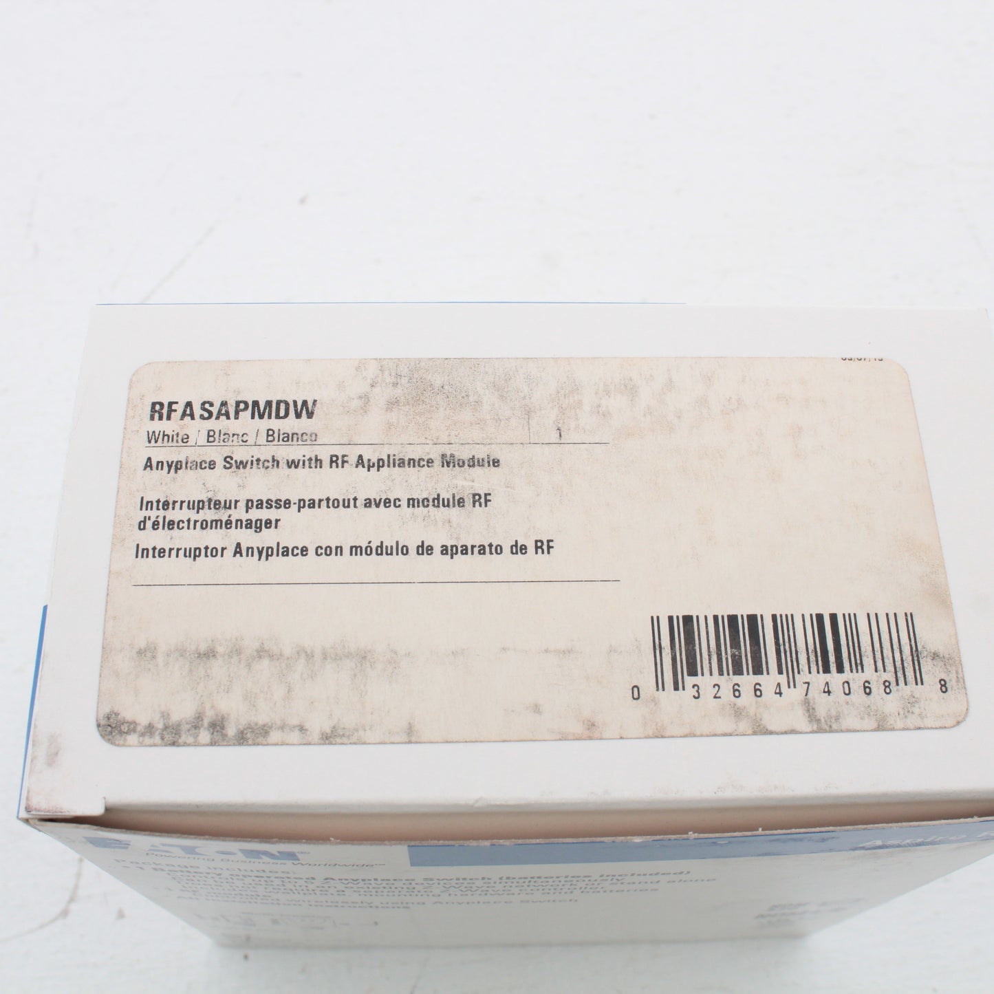 Eaton RFASAPMDW White Anyplace Switch w/Lamp Module Z-Wave RF Battery Operated