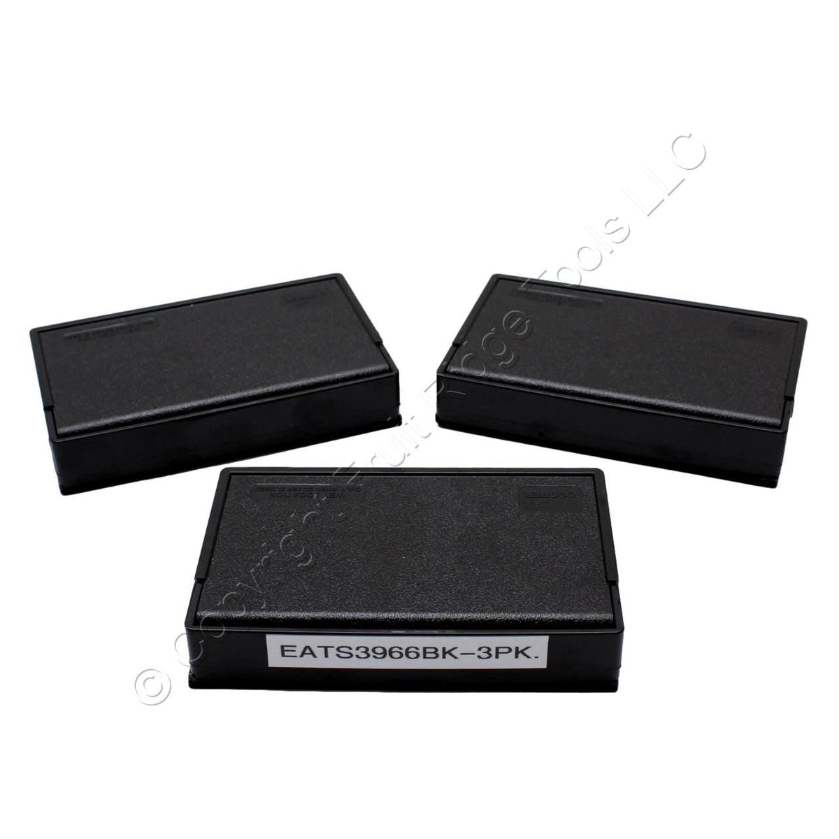 3pcs Eaton Black Weather Resistant Horizontal Decorator Self-Closing Cover S3966