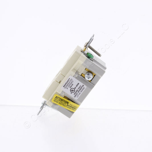 Eaton SGF20A Almond Self-Testing 5-20R 20A Gfci Outlet Duplex Receptacle 125V