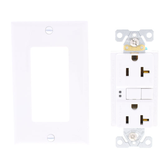Eaton SGF20W White 5-20R 20A Self-Testing Gfci Outlet GFI Receptacles 125V 10pcs