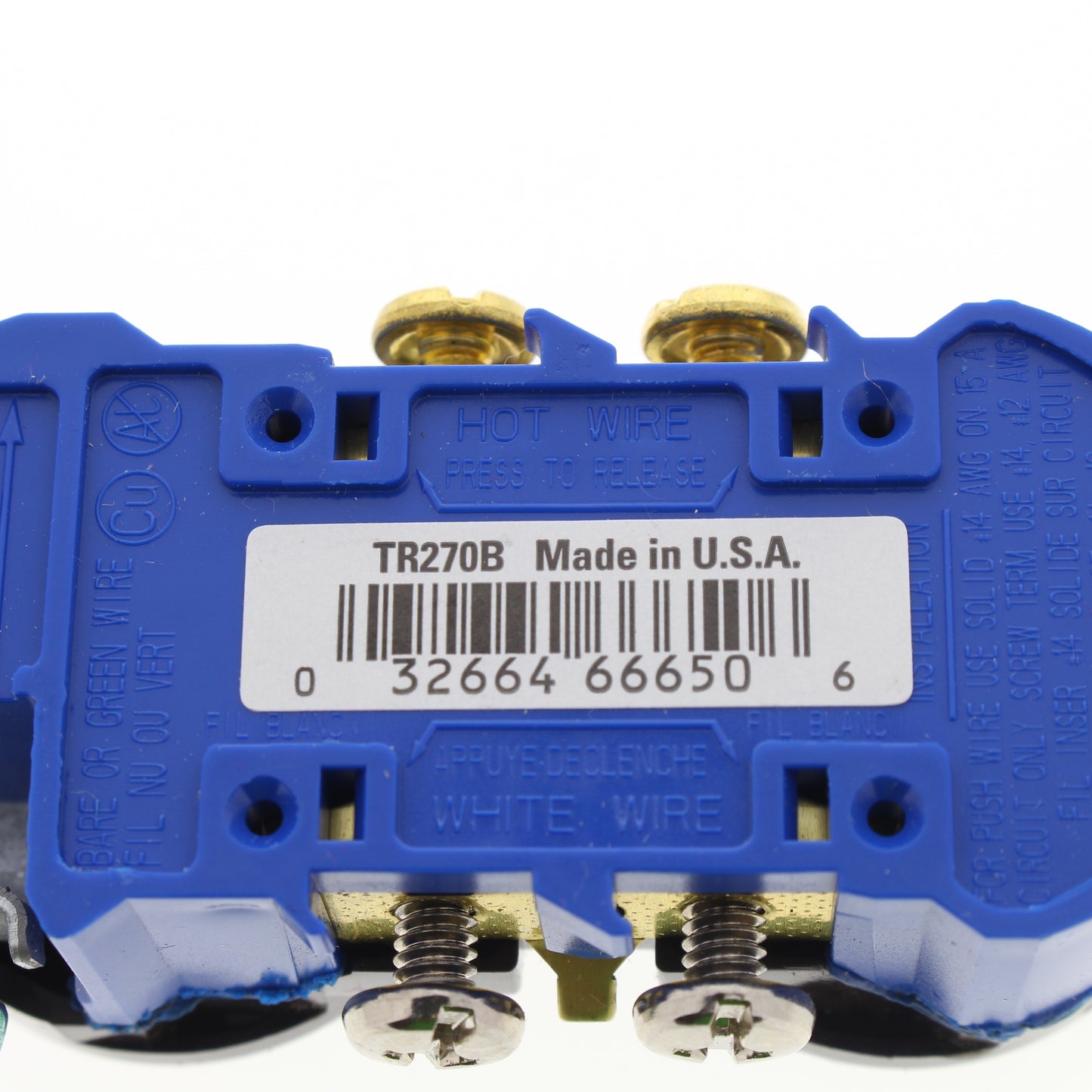 Eaton Brown Tamper Resistant Duplex Receptacle Outlet Nema 5-15R 15A Bulk TR270B