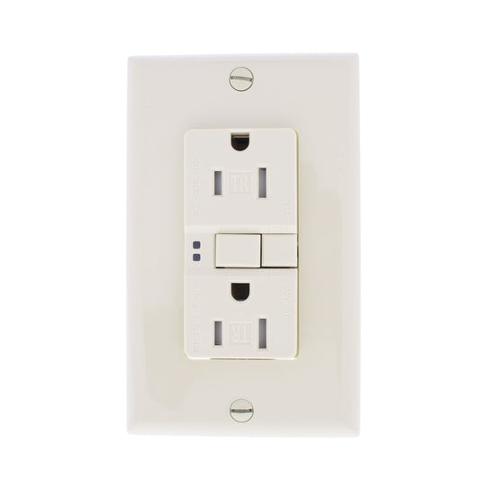 10 Eaton Ivory Tamper Resistant Gfci Self-Test Outlet Receptacles 15A TRSGF15V