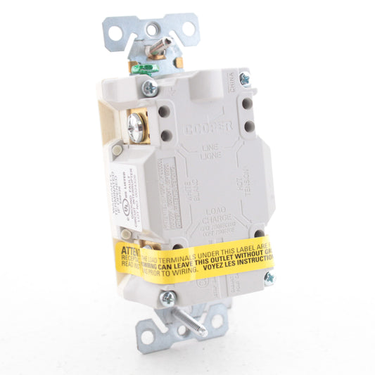 Eaton TRSGF20A Almond Tamper Resistant GFCI Receptacle Outlet 20A 5-20 Self-Test