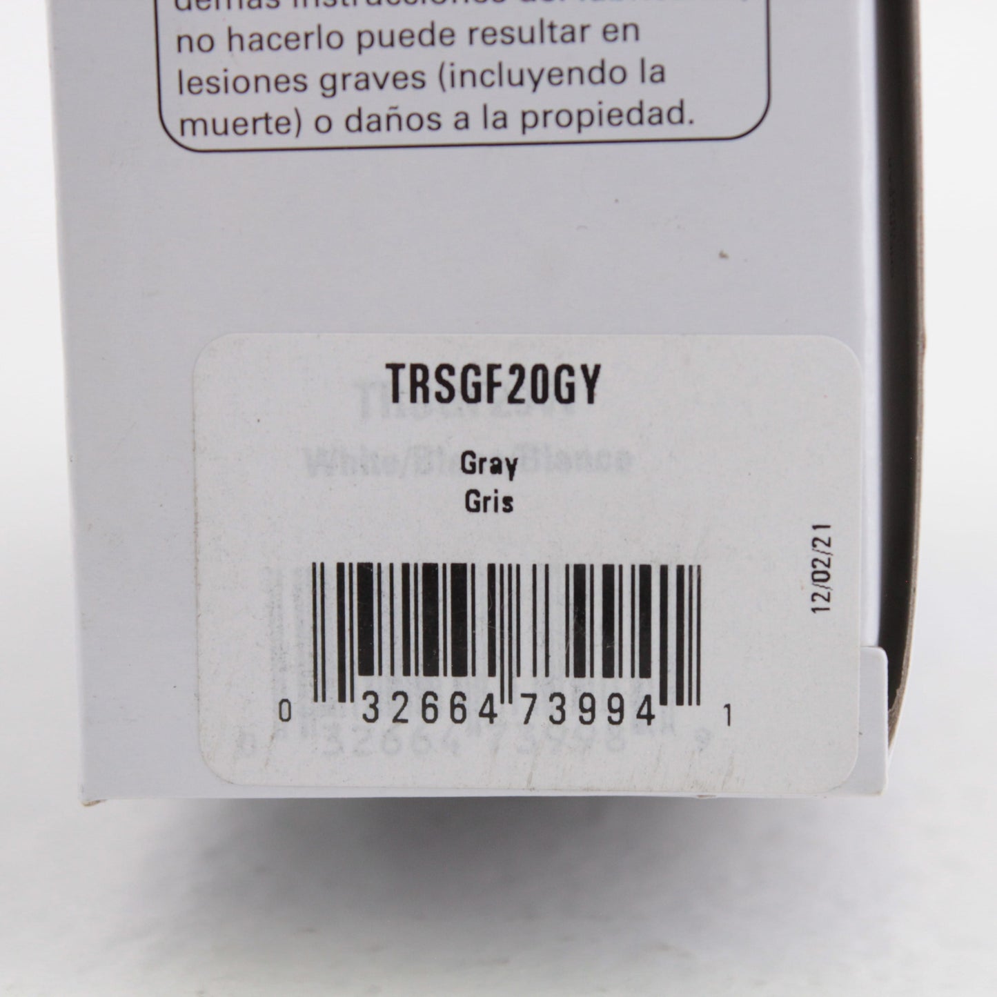 Eaton TRSGF20GY Gray Tamper Resistant GFCI Receptacle Outlet 20A 5-20R Self-Test