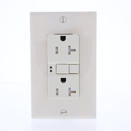 Eaton TRSGF20LA Light Almond 5-20R 20A Gfci Self-Test Outlet Receptacle Tamper