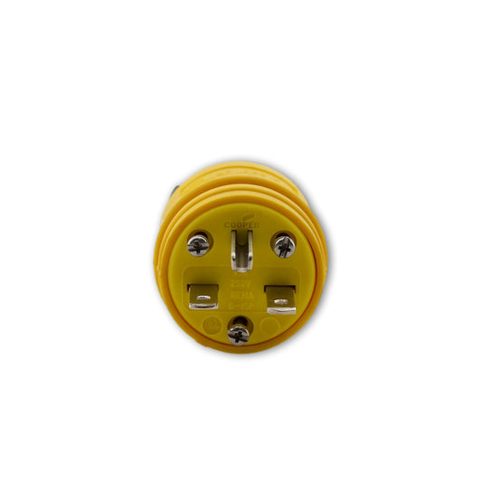 Eaton Yellow Corrosion Resistant Straight Blade Plug Nema 6-15P 15A 250V WD1449
