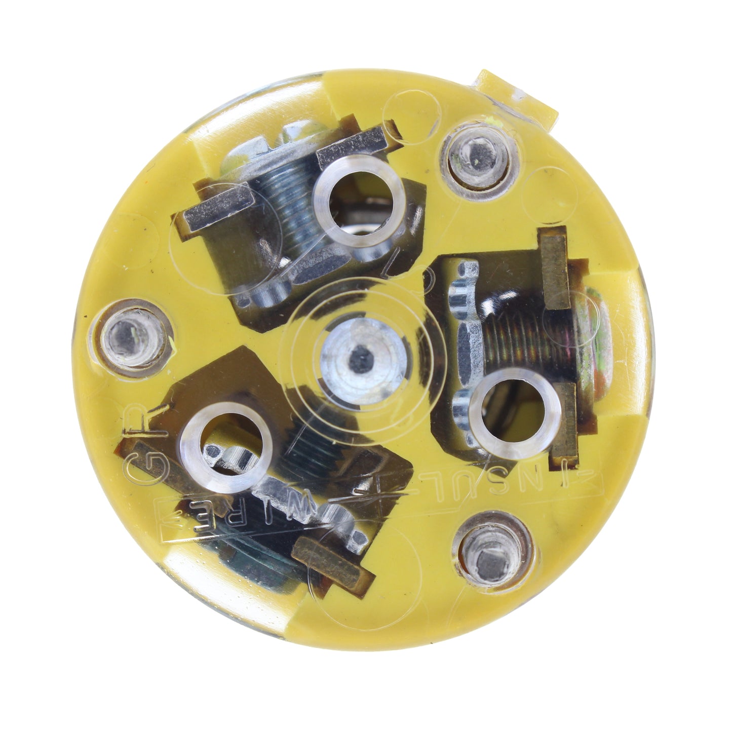 Daniel Woodhead 1434 Yellow Twist Turn Locking Male Plug 15A NEMA L5-15P 125V