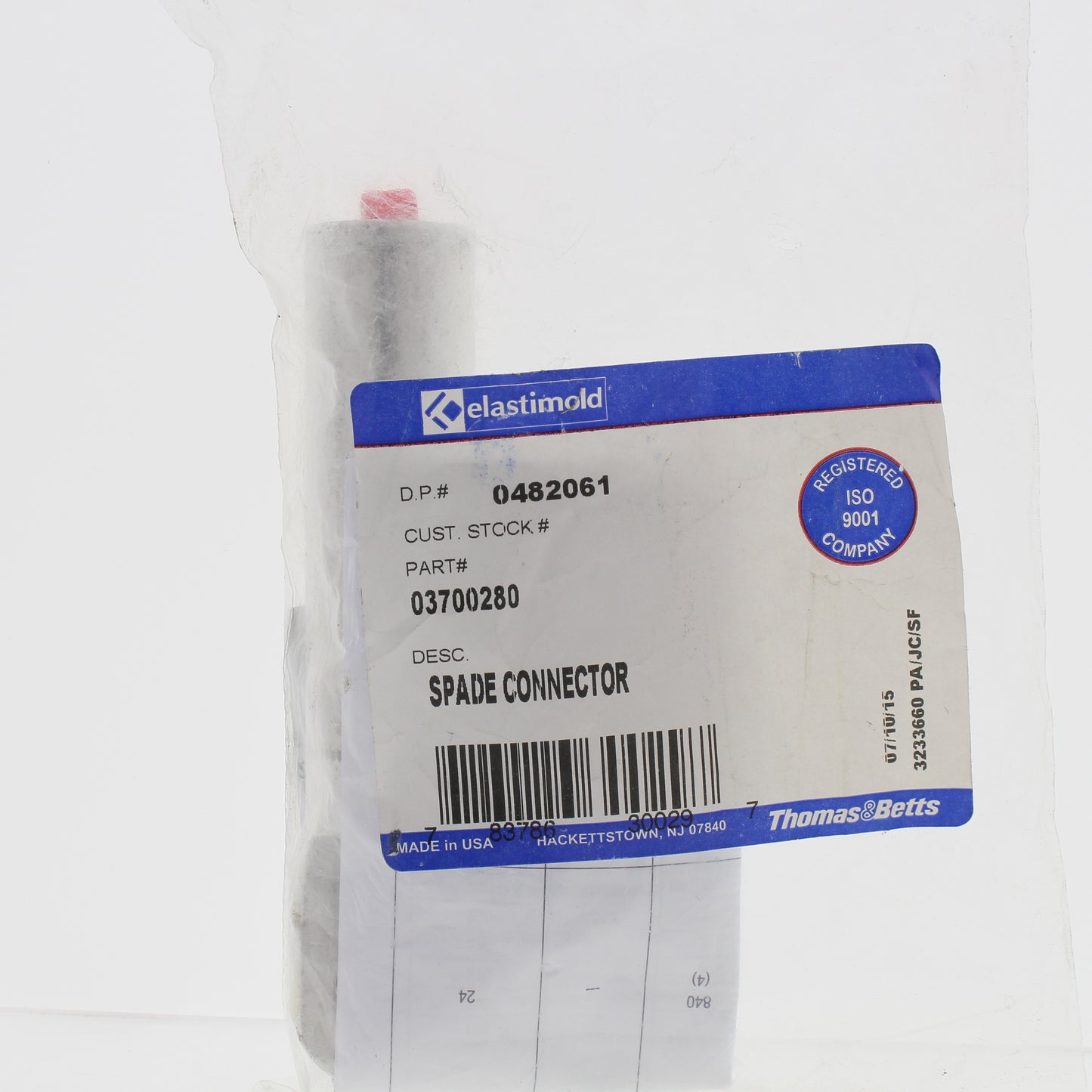 Thomas & Betts Elastimold 03700280 Spade Connector 250MCM Stranded 300MCM Solid