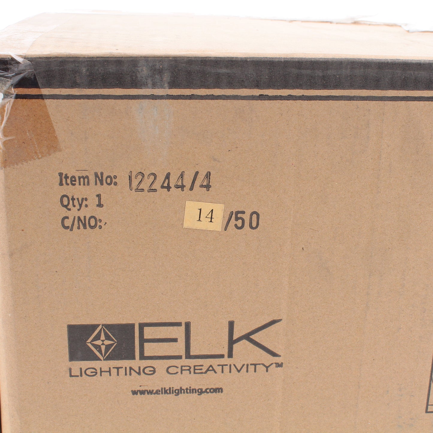 Elk 12244/4 Blemished Crisanta 4LT Semi Flush Mount Weathered Zinc Clear Crystal