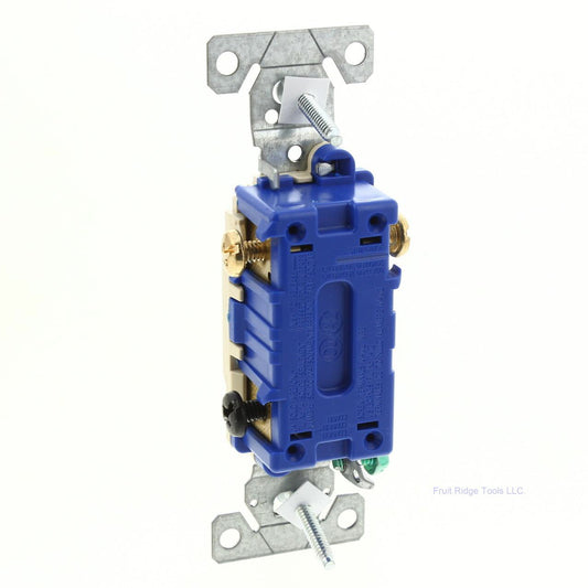 Eaton 1303-7V Ivory Wiring Quiet Toggle Wall Light Switch 3-Way 15A 120V Bulk