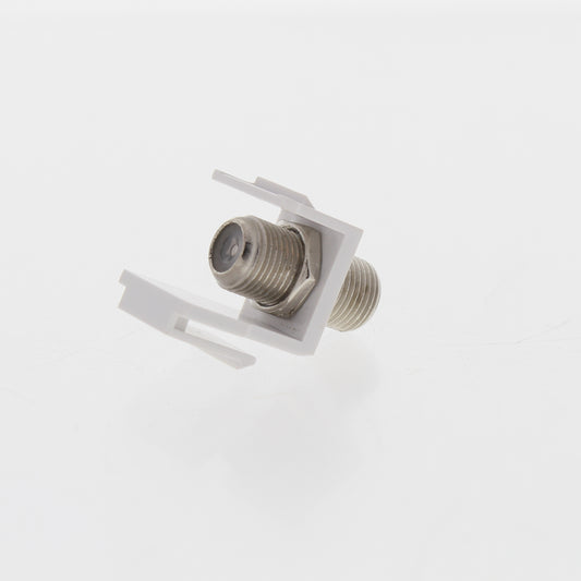 Eaton White Modular TV Video Connector F-Type Coaxial Cable Jack RG6 5552-5EW