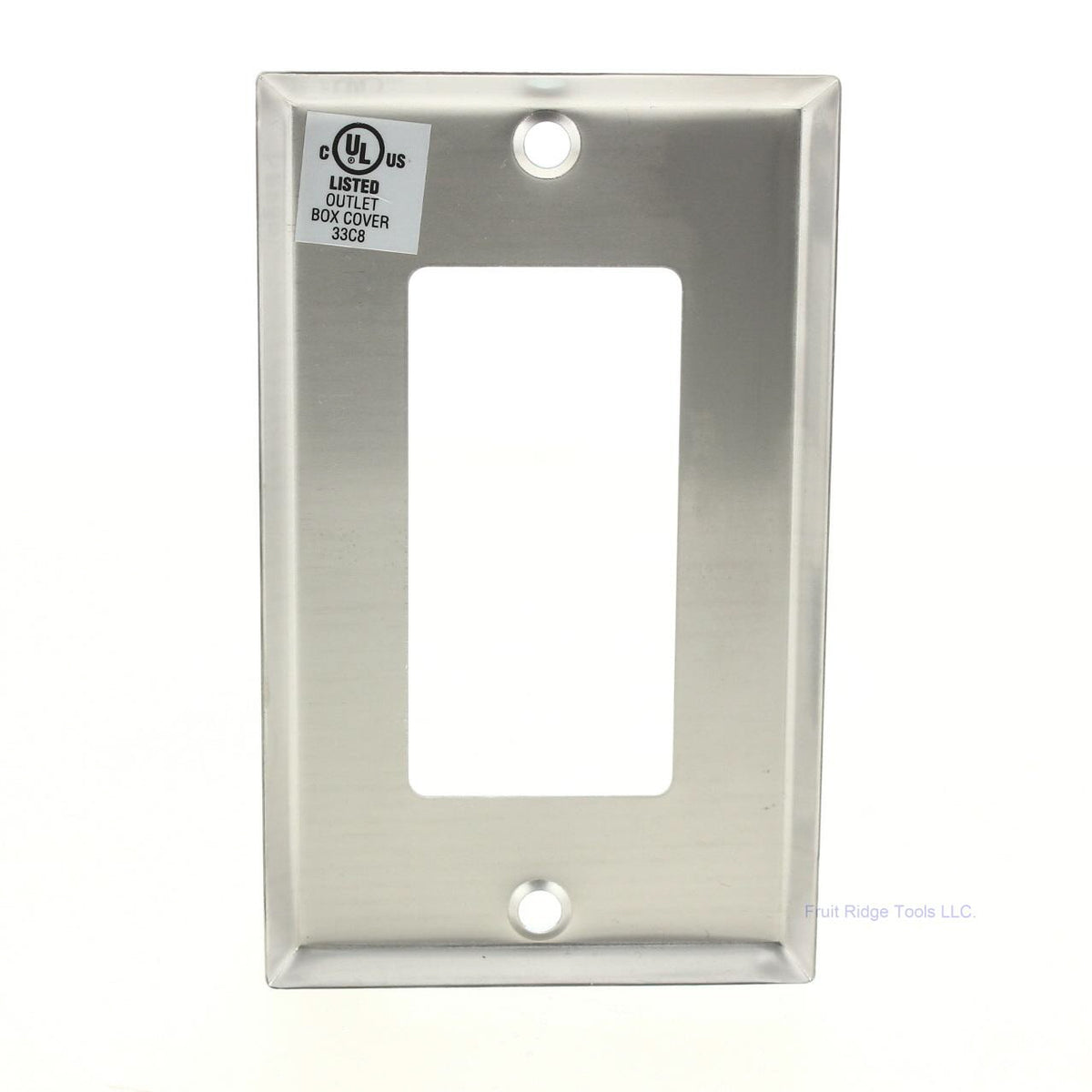 Eaton 93401 Non-Magnetic Stainless Steel Decorator Wallplate Cover GFCI GFI