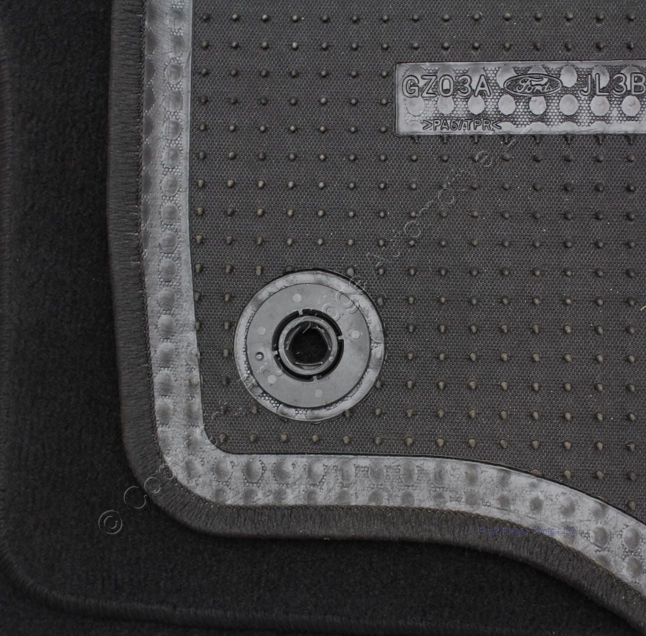 Ford OEM Black 4-Piece Set Floor Mats LHD 15oz for 2015-2020 Super Crew Cab F150