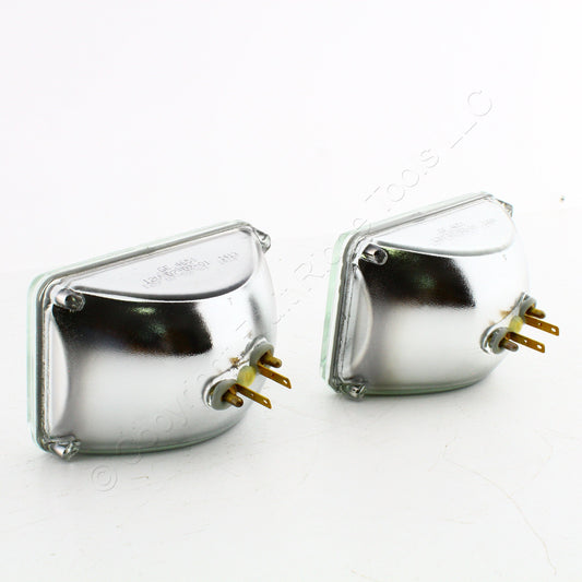 Pair 4651 Incandescent Sealed GLASS High Beam Light Lamp for 4-Headlight Systems