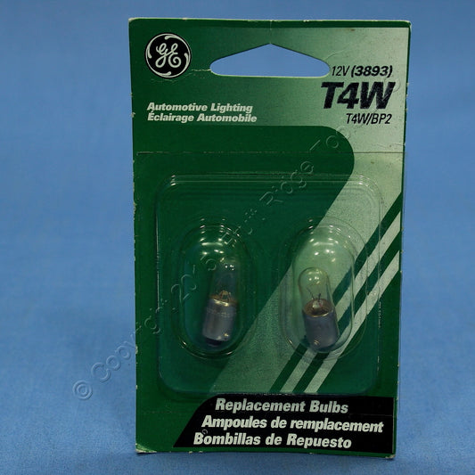 GE T4W Replacement Bulbs for Tailight Parking Courtesy for 1963-07 Mercedes-Benz