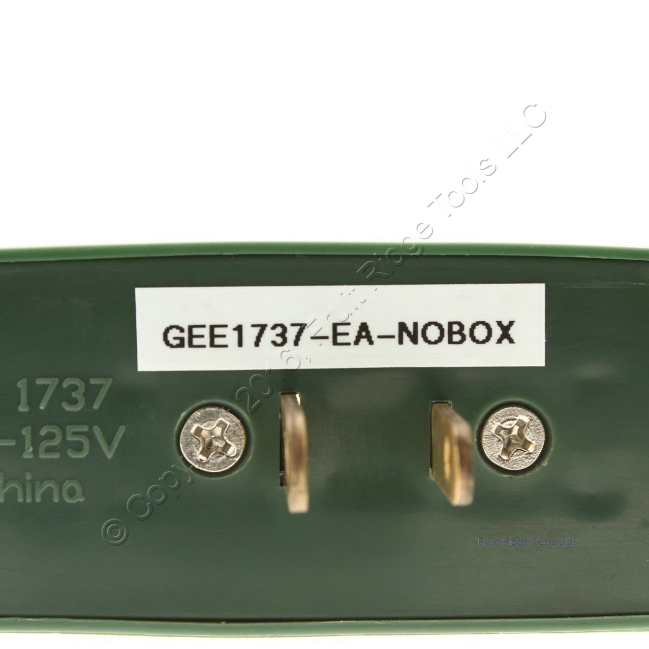 General Electric GE 1737 Green 3-1 Adapter Plug Polarized Connector 15A 125V